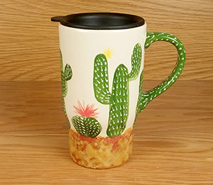 Red Deer Cactus Travel Mug