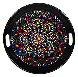 Red Deer Mosaic Mandala Tray
