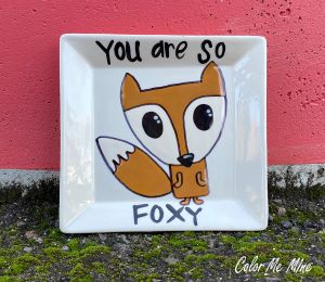 Red Deer Fox Plate