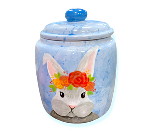 Red Deer Watercolor Bunny Jar