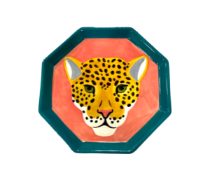 Red Deer Jaguar Octagon Plate