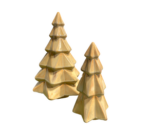 Red Deer Rustic Glaze Faceted Trees