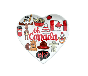 Red Deer Canada Heart Plate