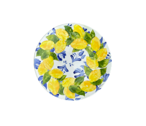 Red Deer Lemon Delft Platter