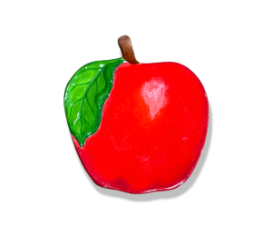 Red Deer Apple Plate
