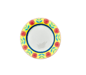 Red Deer Floral Charger Plate