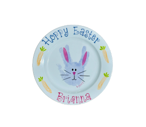 Red Deer Easter Bunny Plate