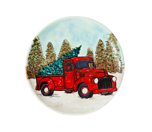 Red Deer Rustic Tree Farm Truck