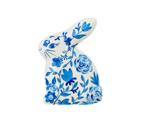 Red Deer Chinoiserie Bunny Plate