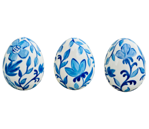 Red Deer Chinoiserie Egg