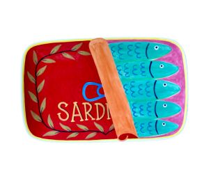 Red Deer Sardines Dinner Plate