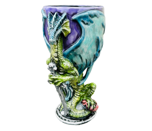Red Deer Antique Dragon Goblet