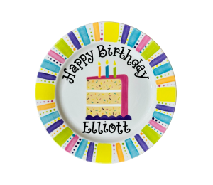 Red Deer Birthday Cake Plate