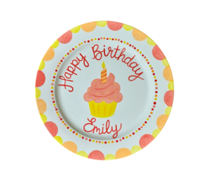 Red Deer Birthday Cupcake Plate