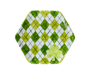 Red Deer Irish Argyle Plate