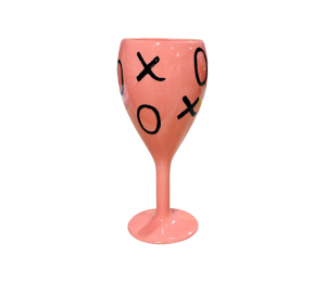Red Deer XOXO Wine Glass